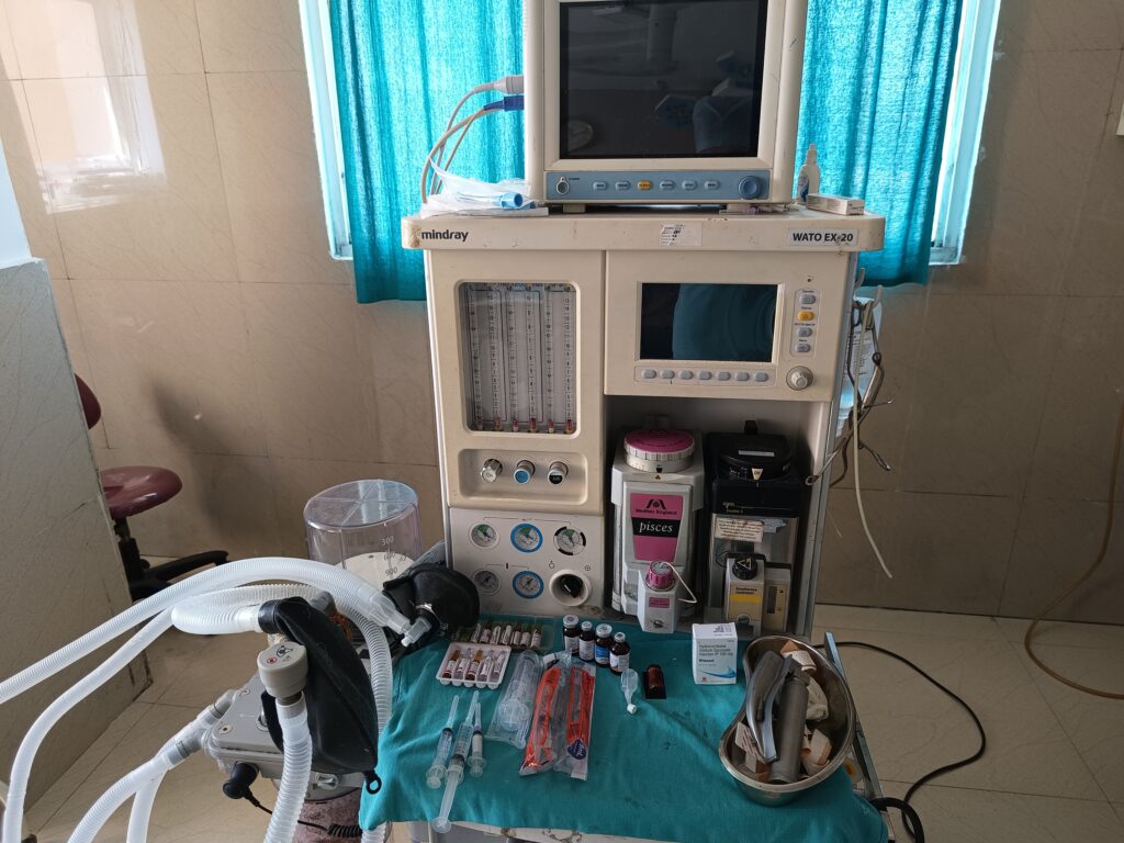 Work Station Anesthesia Machine